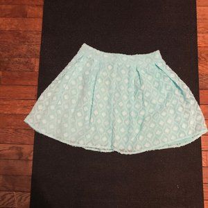 Light blue lace skirt